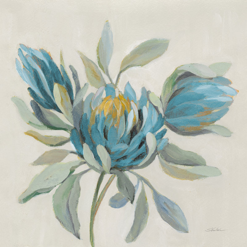 Field Floral I - Wrapped Canvas Print, 76cm H x 76cm W x 3.8cm D