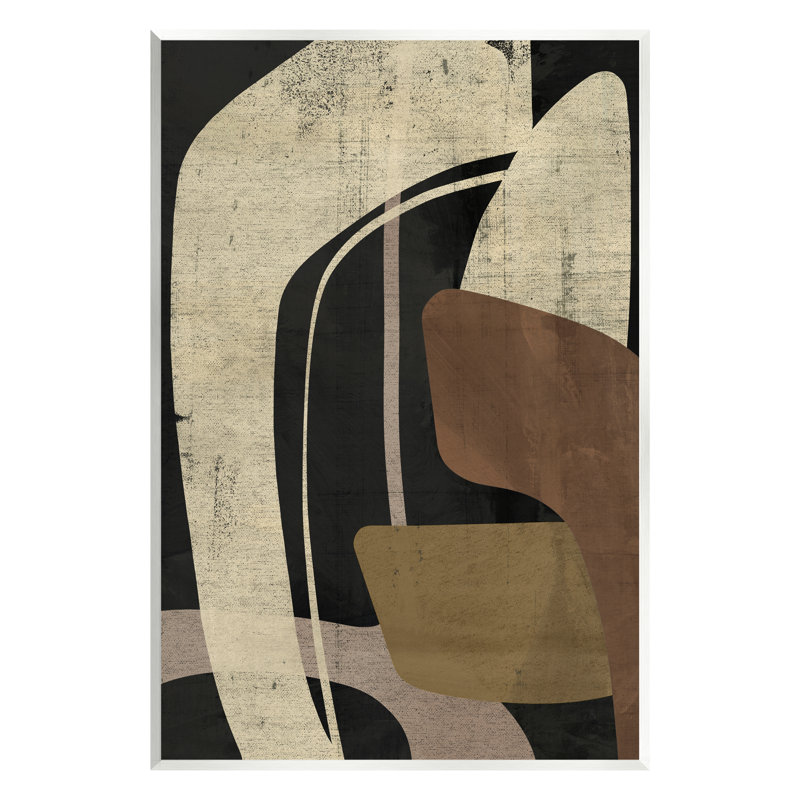 Ba-259-Boomerang Shape Abstraction par Victoria Barnes, H 15 po x l 10 po x P 0,5 po