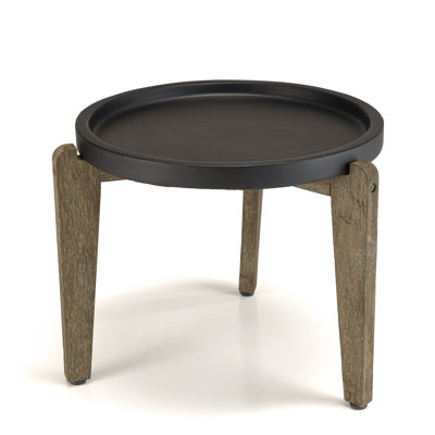 Akil Round Outdoor Side Table , 55cm cm W 52cm cm D
