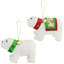 Ensemble de 4 figurines suspendues en peluche