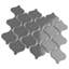 Carreau de mosaïque de plancher et de mur en porcelaine 9-1 / 2 "x 10-3 / 4" Metro Lantern-55044773