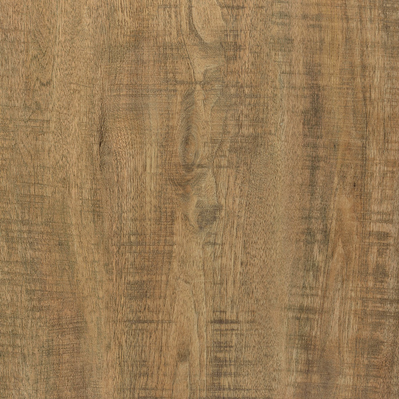 Table basse et de bout carrée deux pièces, finition manguier, bois d'ingénierie, table de rangement ouverte de style rustique, bois franc d'aspect, pieds larges pour le soutien