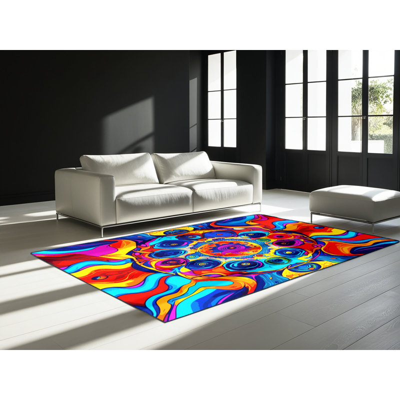 Stellar Bloom Rug, Rectangle 6' x 9'