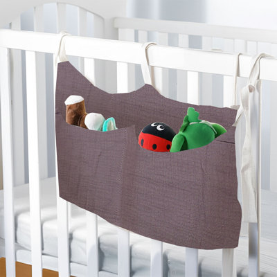Water Bottle Double Layer Fabric Bedside Storage Bag Double Pocket Hanging Bag Printed Bottle Hanging Bag