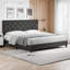 Base de lit plateforme robuste avec tête de lit en tissu réglable en hauteur-187940910-187940905