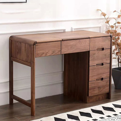 Table de maquillage moderne avec rangement minimaliste