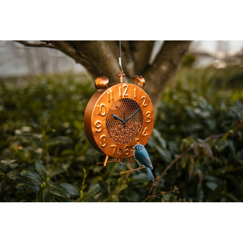Alonsa Metal Hanging Decorative Bird Feeder