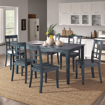 Alexa-Mae 6-Person Solid Wood Four-Leg Dining Set