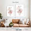Motif géométrique marbré rose Avery-108485733