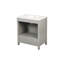 Meuble-lavabo gris de 30 po avec lavabo. Armoire en bois massif entièrement assemblée. Comptoir en marbre. Tiroirs à fermeture en douceur. Profondeur 29,36 po, largeur 18,76 po, hauteur 34,72 po. Poids 93,36 lb. Rangement moderne. Bricolage