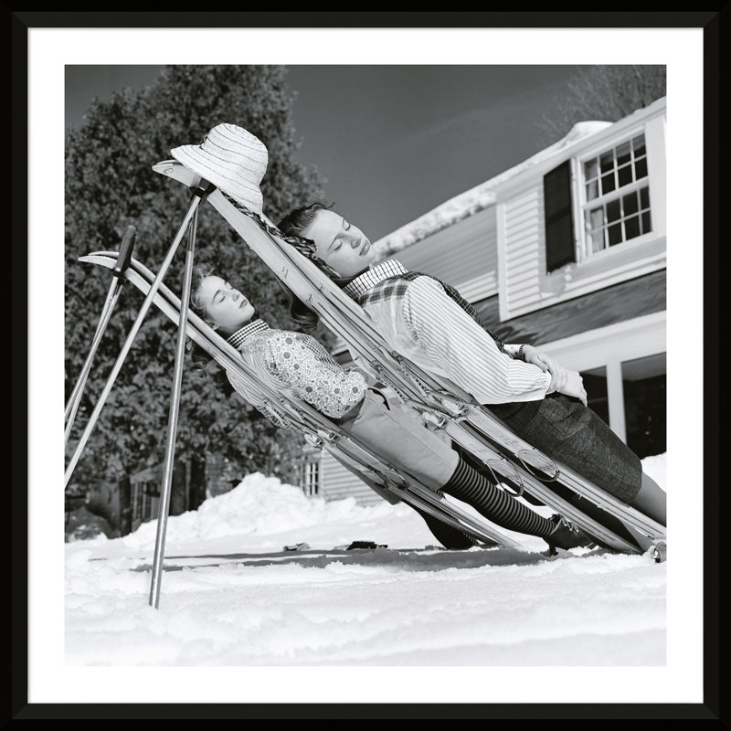 New England Skiing Print by Slim Aarons