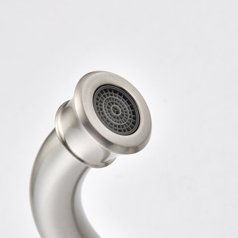 Centerset 2-handle Bathroom Faucet with Drain Assembly, Brushed Nickel