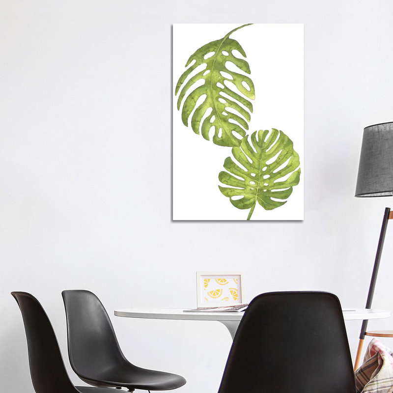 Green Leaves Floral Collection - Wrapped Canvas Print, 101.6 cm H x 66.04 cm W x 3.175 cm D
