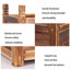 Kley Wood Planter Box-841085409