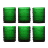Fortessa Jupiter Glass, 13 Oz. Iced Beverage (Set of 6), Deep Green