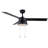 Alcona 48" 3 - Blade Chandelier Ceiling Fan with Pull Chain and Light Kit Included