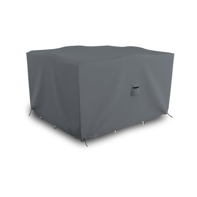 Square Outdoor Dining Table and Chair Cover for Patio Furniture with Air Vent & Drawstrings, Water-Resistant, UV & Tear Resistant Patio Furniture Cover