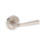 Kinsella Privacy Lever with Stepped Round Rose in Satin Nickel