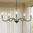 5-Light Dimmable Candle Style Chandelier with Adjustable Height