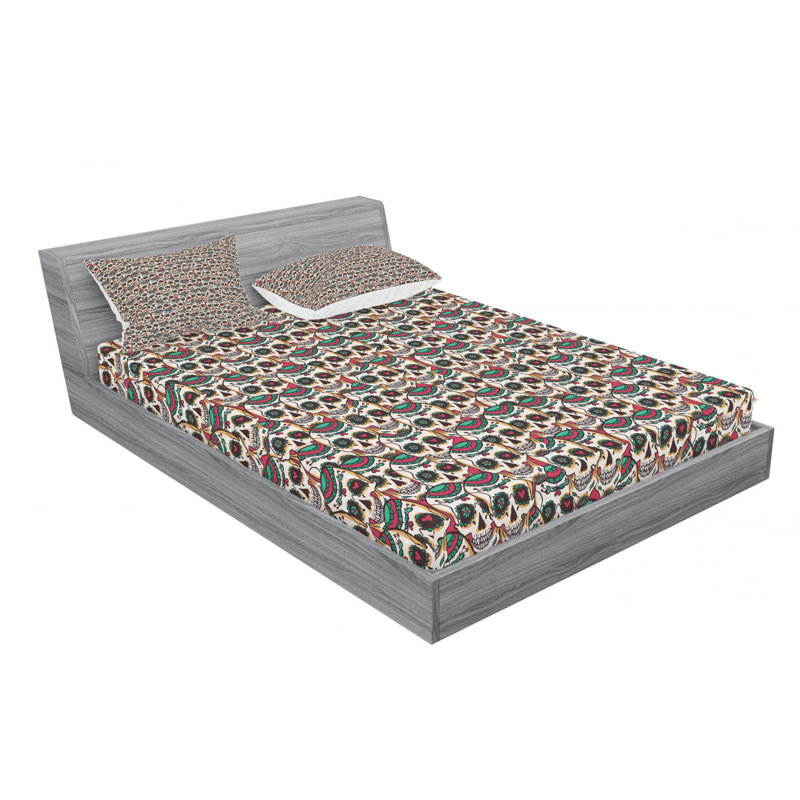 Microfiber Sheet Set, Queen Sheet Set with Fitted Sheet