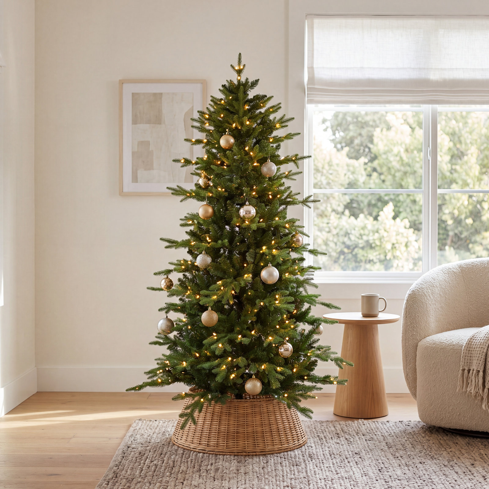 7.5' Spruce Christmas Tree, 4'