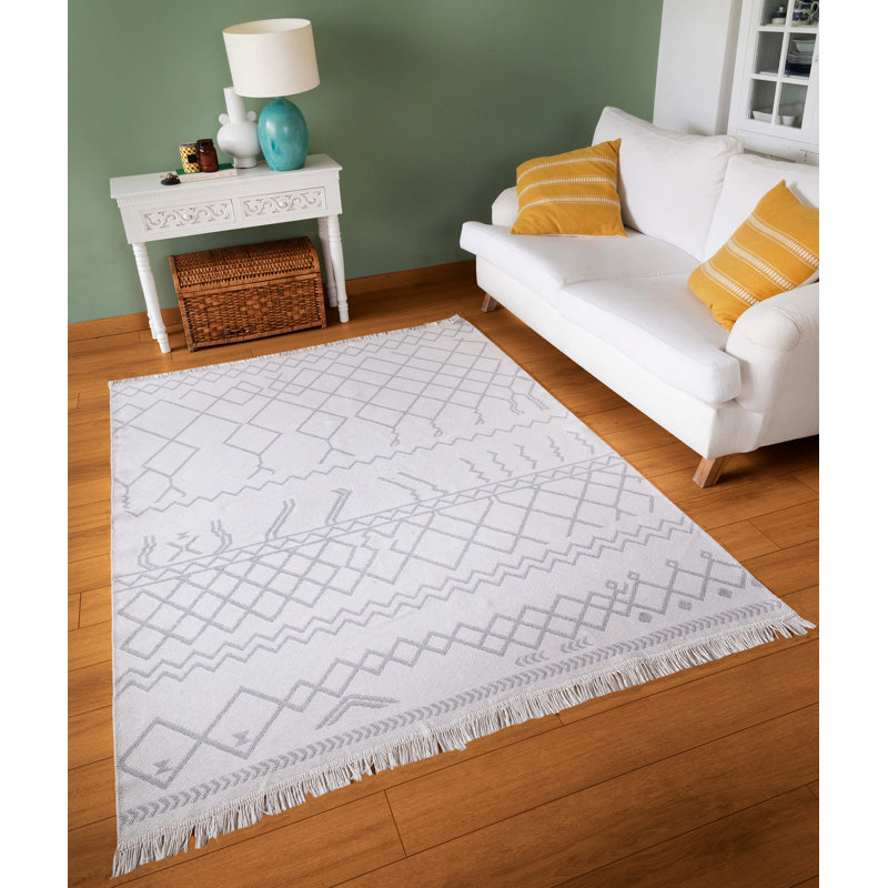 Poulsen Cotton Argyle Indoor Rug, Rectangle 2'8" x 5'