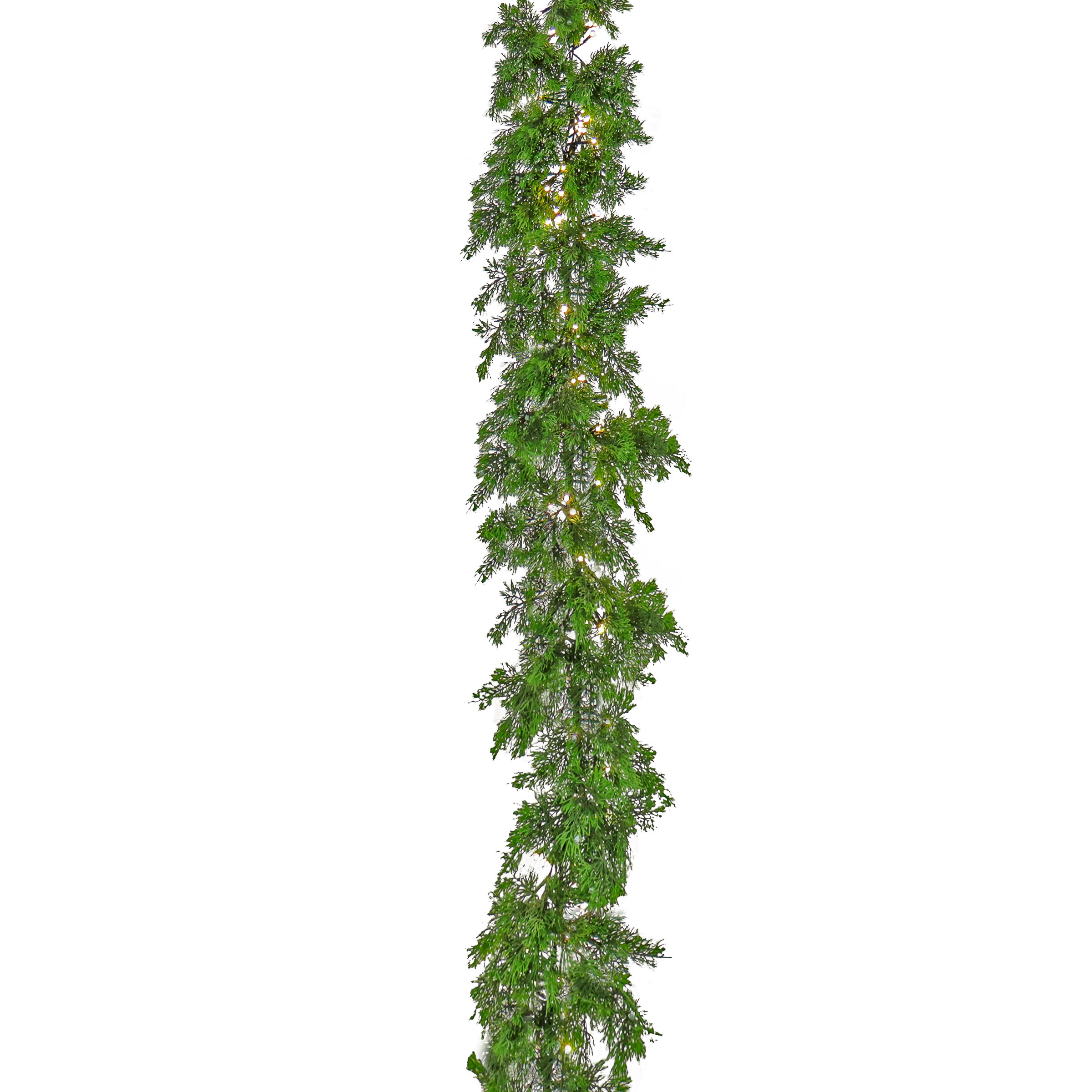 National Tree Company 6 ft. Juniper Mix Pine Garland with sale LED Lights