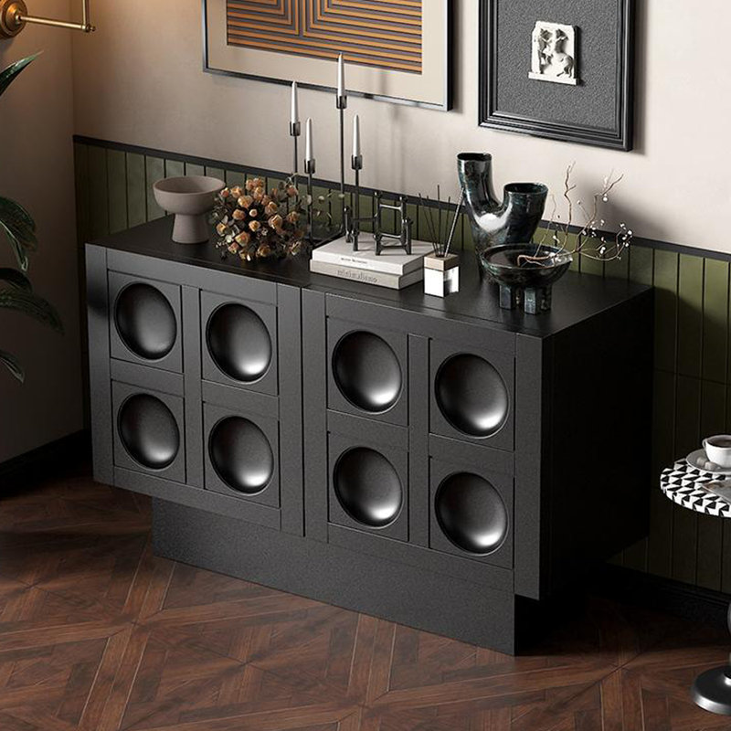 Vintage Black Entrance Cabinets Sideboard