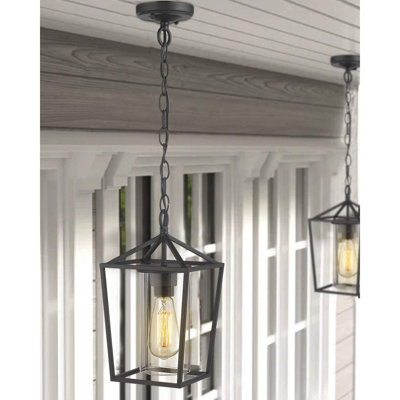 Lanterne suspendue d'extérieur à 1 lumière H 12,5 po Shortwood