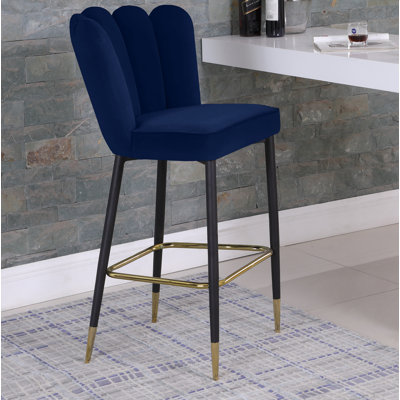 Sonette Upholstered Counter Stool with Metal Frame