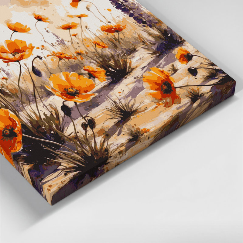 «Southwestern Plants Desert Wildflower 164», art mural sur toile beige