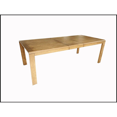 Expandable Elm Veneer Dining Table with Leaf for Versatile and Elegant Dining Experience