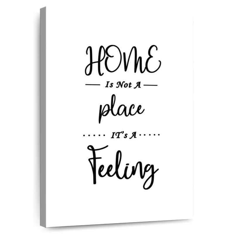Panneau mural Kema Home Is Not A Place It's A Feeling III, H 12 po x l 8 po