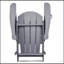 Chaise Adirondack pliante en PEHD toutes saisons, conception ergonomique pour la détente en plein air et la durabilité