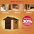 8 Ft. W X 8 Ft. D Plastic Storage Shed With Floor, Resin Shed With Reinforced Steel Structure, Beige