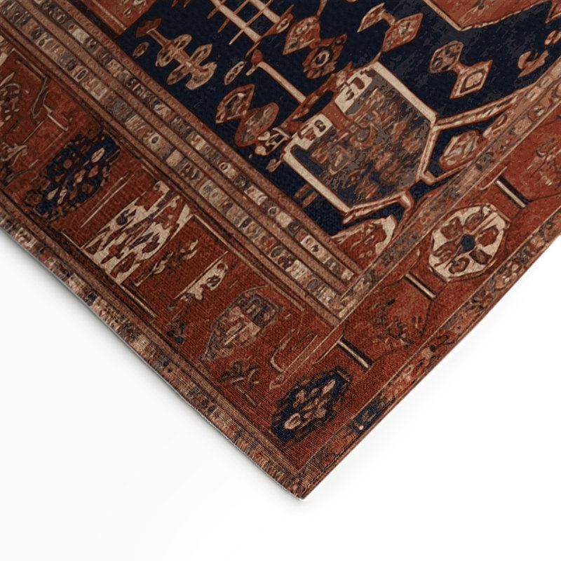Tapis turc intérieur et extérieur brun, Rectangle 5 pi x 7 pi