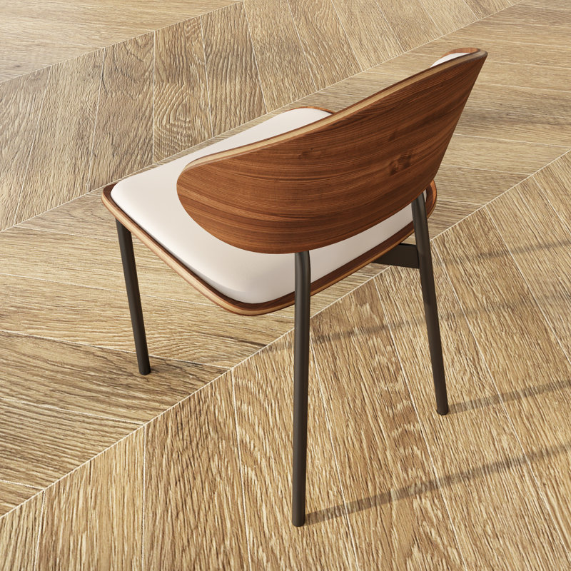 Ensembles de salle à manger Mid-Century en bois massif avec plateau tournant en pierre, 30 po x L 59 po x l 59 po
