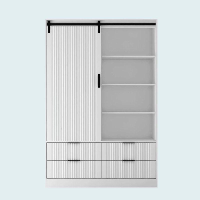 Armoire penderie haute avec tringle