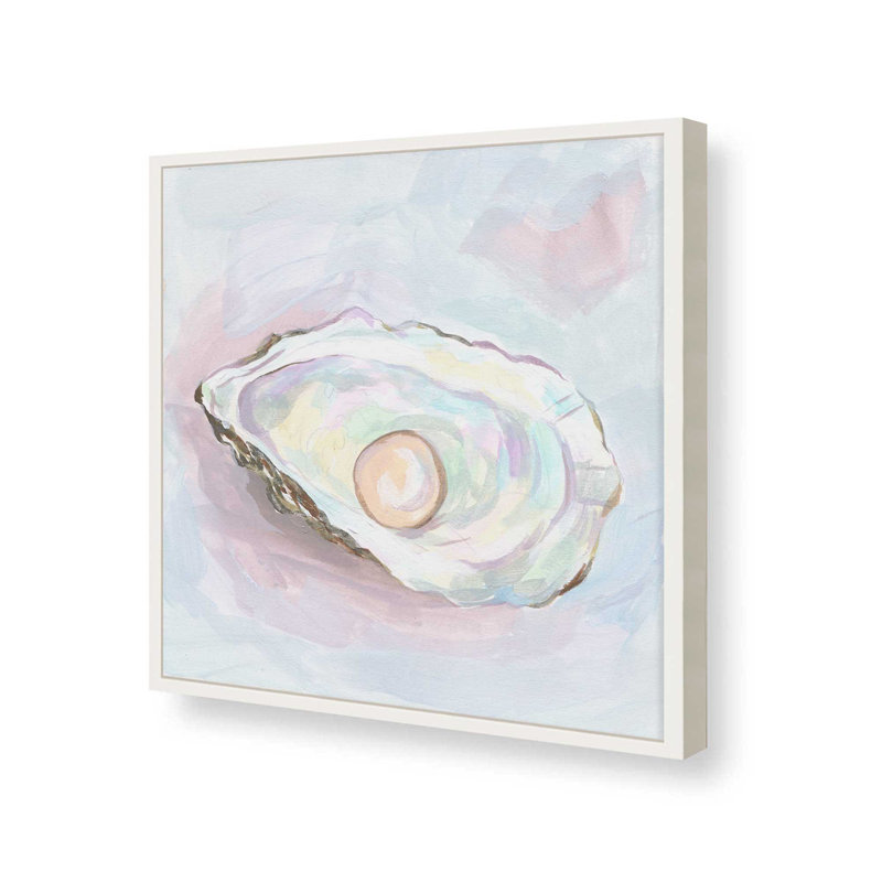 «Silent Opal I» par Melissa Wang, reproduction d'art, H 12 po x l 12 po, Impression sur cadre ouvert sans papier mat, Blanc