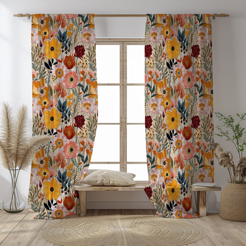 Peryman Room Darkening Curtain Pair, 20" W x 52" L