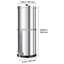 Gravity-fed Water Filter System, 1.5G 304 Stainless-Steel Countertop Water Filtration System, Reduces Lead and up to 99% of Chlorine, with 2 Carbon Filters, Water Level Spigot, for Home Camping