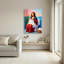 Tableau sur toile Mona Lisa sur les toilettes (lot de 1)-1692229380