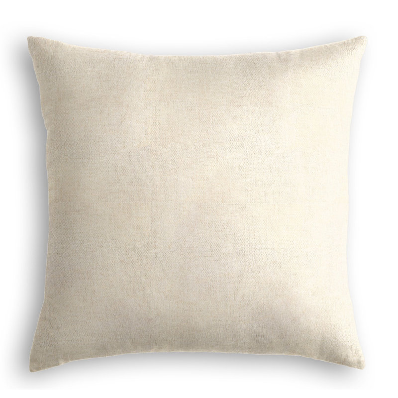 Linen Square Pillow Cover & Insert, 24" x 24", Shimmer