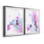 Fluid Magenta III - 2 Piece Single Picture Frame Print Set-780187925-780187920