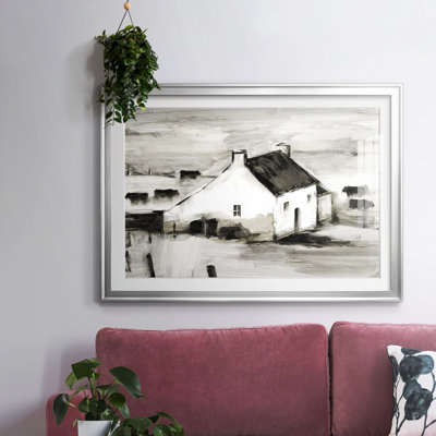 English Farmhouse II, reproduction encadrée sur papier