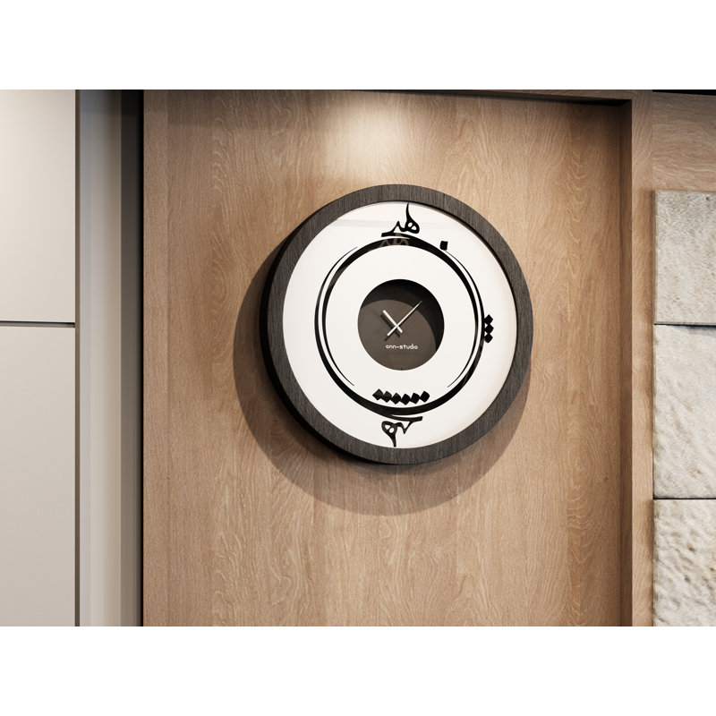 Manufactured Wood Wall Clock, Black