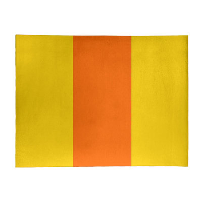 Tapis jaune/orange tissé à plat Miami