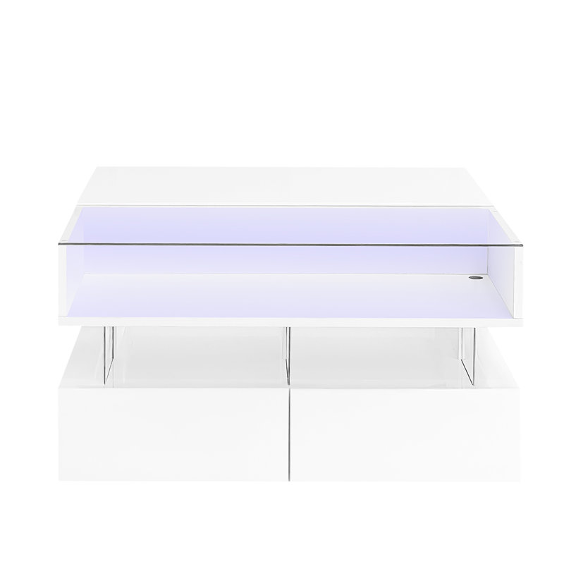 Table basse à plateau relevable VIBE HAUS avec 2 tiroirs (table incluse seulement)