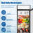 KICHKING 21.7'' Commercial Display Fridge with Glass Door, 8 Cu.ft, with Adjustable Shelves-88421533