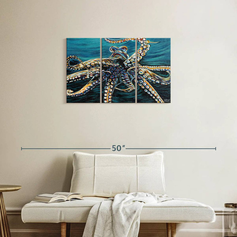 Brampt Wild Octopus II, 20" H x 33" W